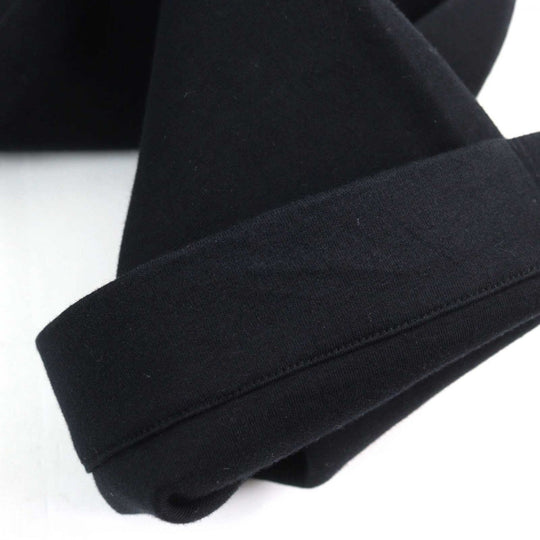 MONCLER Pants J20918H00004 89AMD Main: 100% cotton, Leather part: Cowhide black PANTALONE LUNGO mens XS Used Authentic