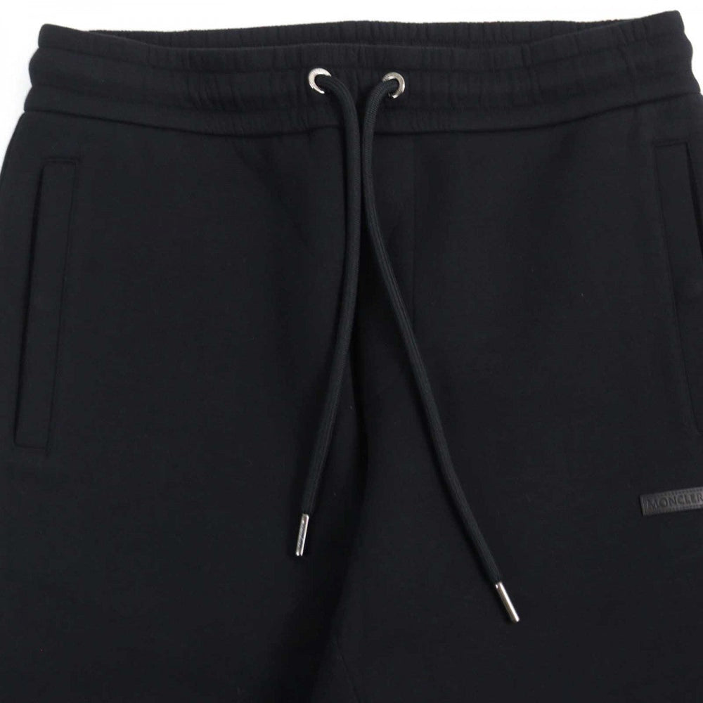 MONCLER Pants J20918H00004 89AMD Main: 100% cotton, Leather part: Cowhide black PANTALONE LUNGO mens XS Used Authentic