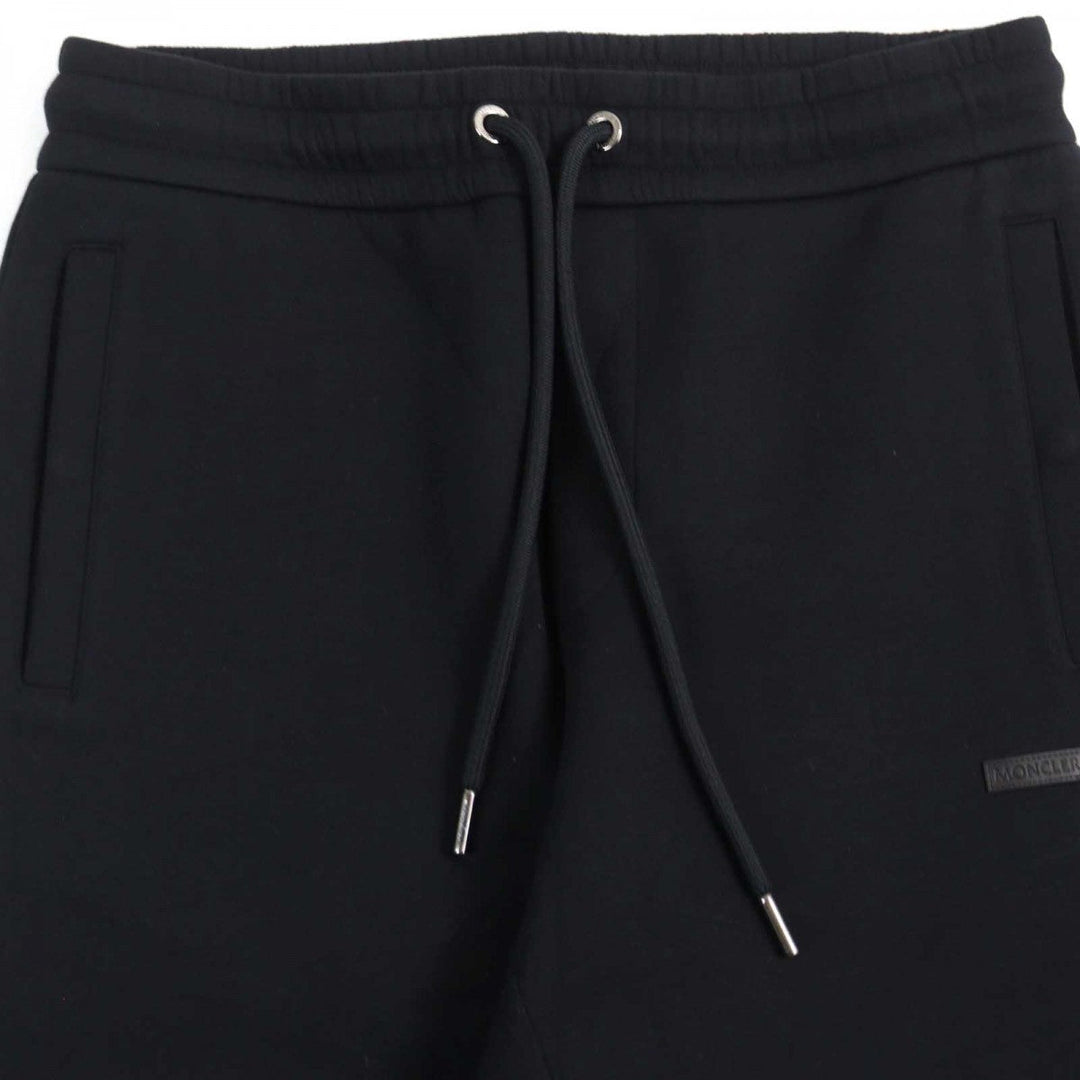 MONCLER Pants J20918H00004 89AMD Main: 100% cotton, Leather part: Cowhide black PANTALONE LUNGO mens XS Used Authentic