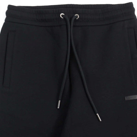 MONCLER Pants J20918H00004 89AMD Main: 100% cotton, Leather part: Cowhide black PANTALONE LUNGO mens XS Used Authentic