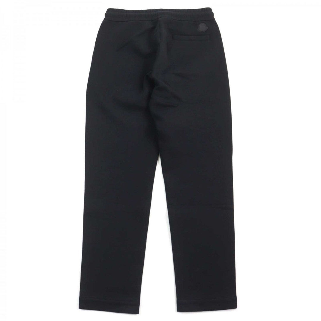 MONCLER Pants J20918H00004 89AMD Main: 100% cotton, Leather part: Cowhide black PANTALONE LUNGO mens XS Used Authentic