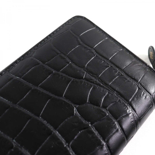 Ettinger Long Wallet Purse CC 2051EJ Main: Leather Black, Ebony mens Used Authentic