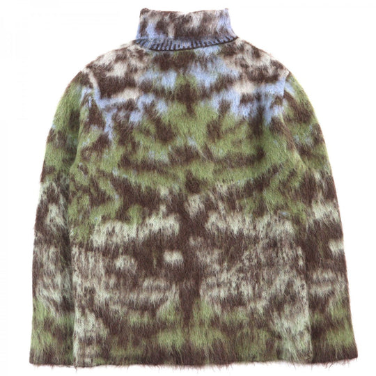 LOUIS VUITTON knit HHN19W Main: 67% mohair, Main: 28% nylon, Main: 5% wool Brown Green Blue type mens S Used Authentic