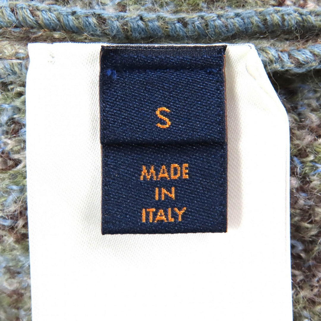 LOUIS VUITTON knit HHN19W Main: 67% mohair, Main: 28% nylon, Main: 5% wool Brown Green Blue type mens S Used Authentic