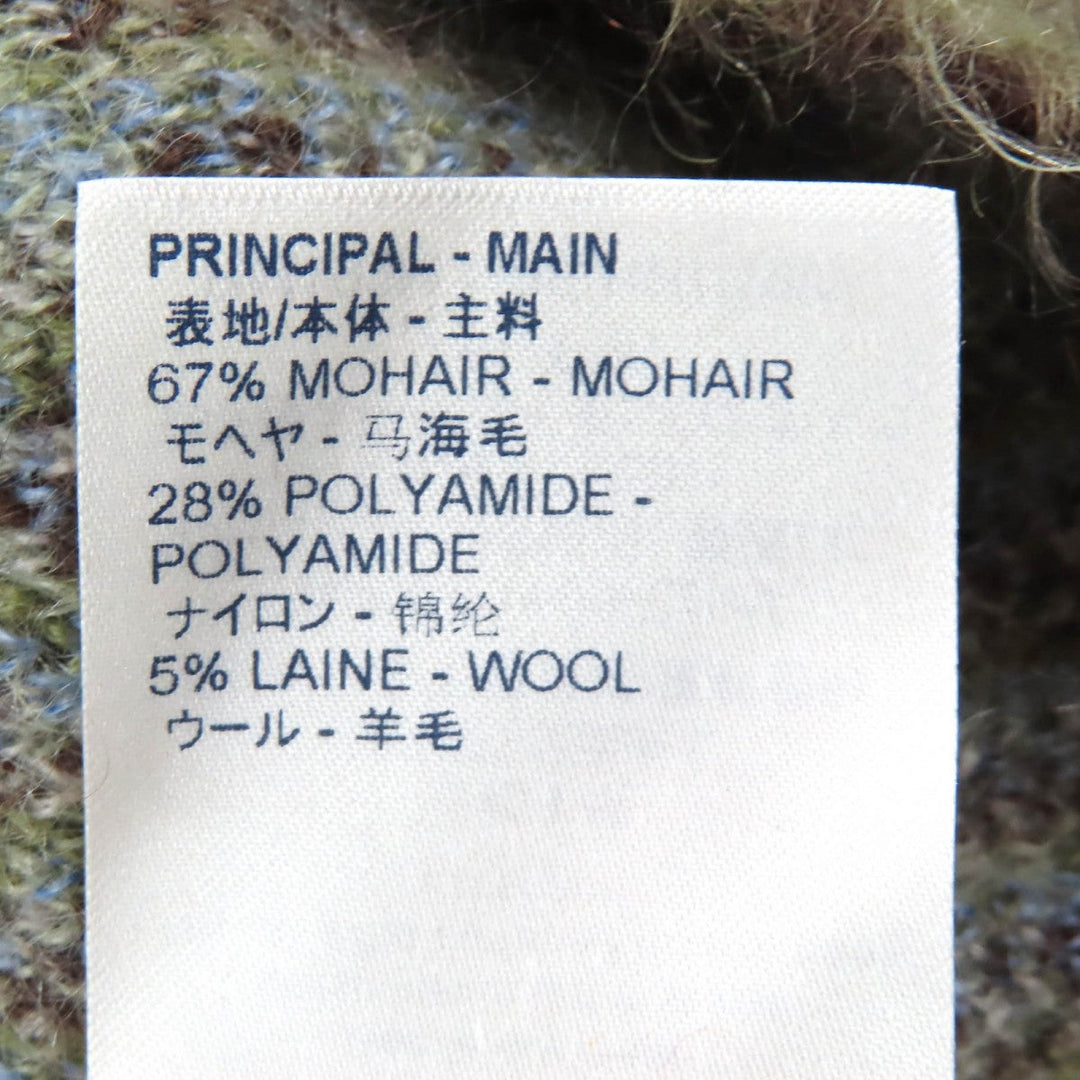 LOUIS VUITTON knit HHN19W Main: 67% mohair, Main: 28% nylon, Main: 5% wool Brown Green Blue type mens S Used Authentic