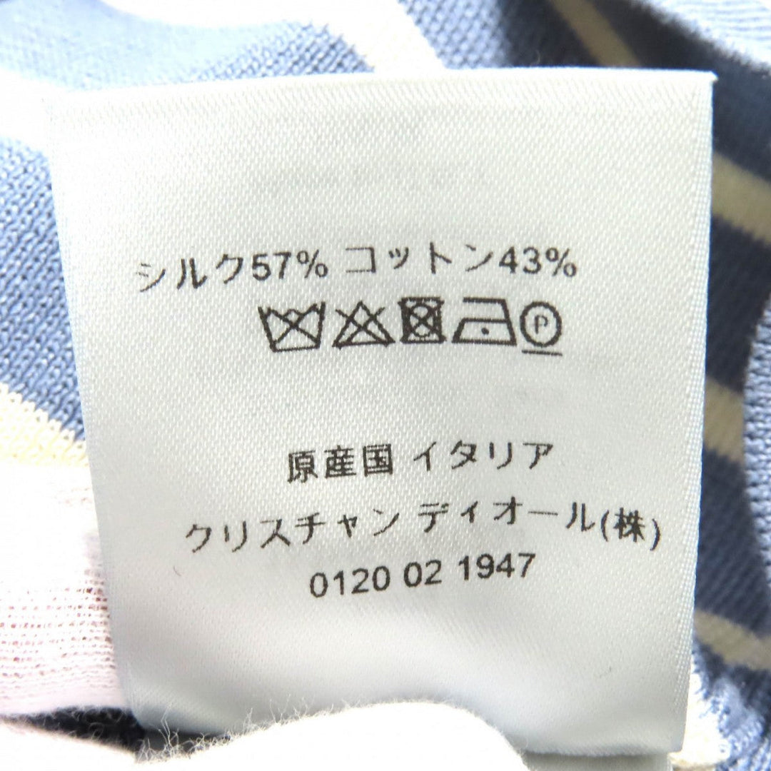 Dior HOMME knit 183M647AT234 silk Blue white XS