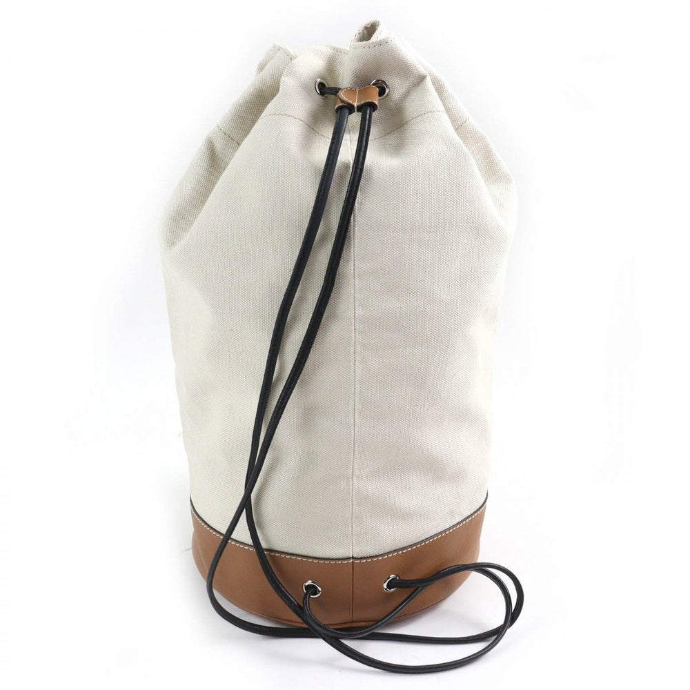 TOD�fS Shoulder Bag Main: Canvas, Main: Leather Beige Brown Yellow type mens Used Authentic