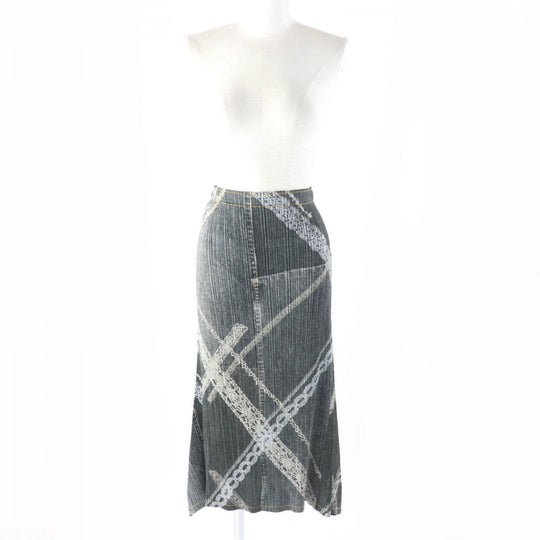 PLEATS PLEASE flare skirt PP61-JG605 Main: 100% polyester Multi Women 1 Used Authentic