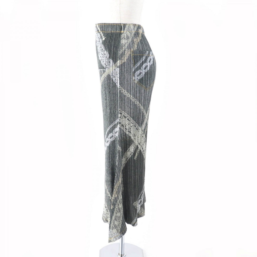 PLEATS PLEASE flare skirt PP61-JG605 Main: 100% polyester Multi Women 1 Used Authentic