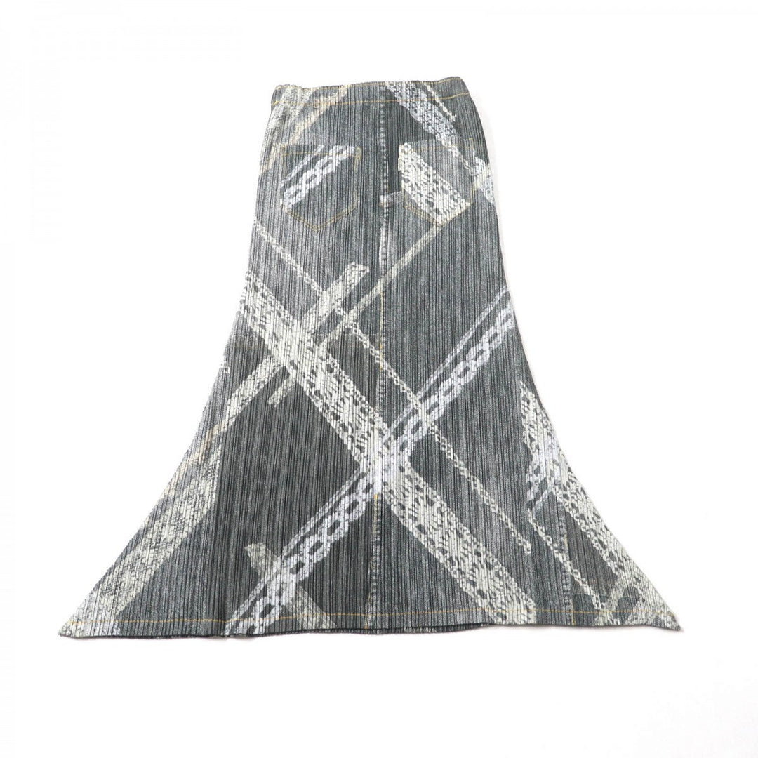 PLEATS PLEASE flare skirt PP61-JG605 Main: 100% polyester Multi Women 1 Used Authentic