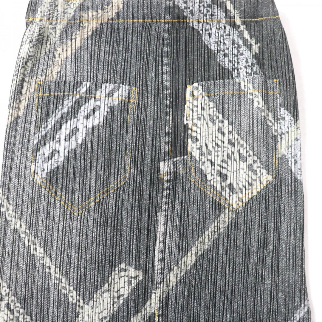 PLEATS PLEASE flare skirt PP61-JG605 Main: 100% polyester Multi Women 1 Used Authentic