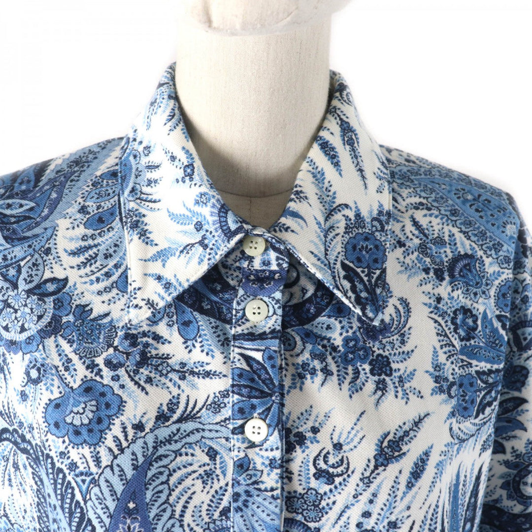 ETRO one piece cotton Blue white 48