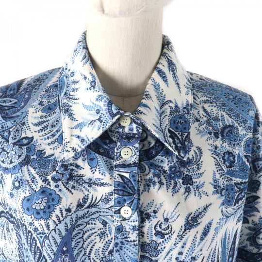 ETRO one piece cotton Blue white 48