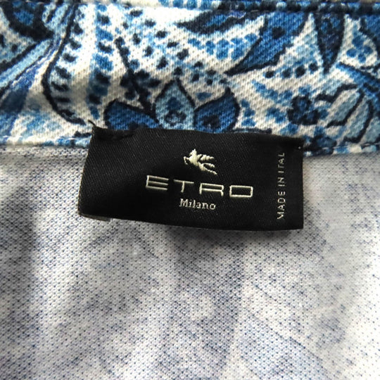 ETRO one piece cotton Blue white 48