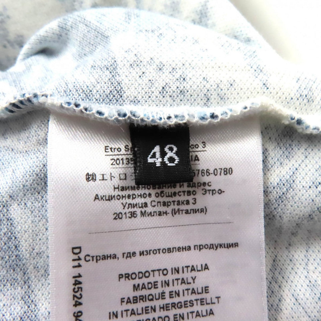 ETRO one piece cotton Blue white 48
