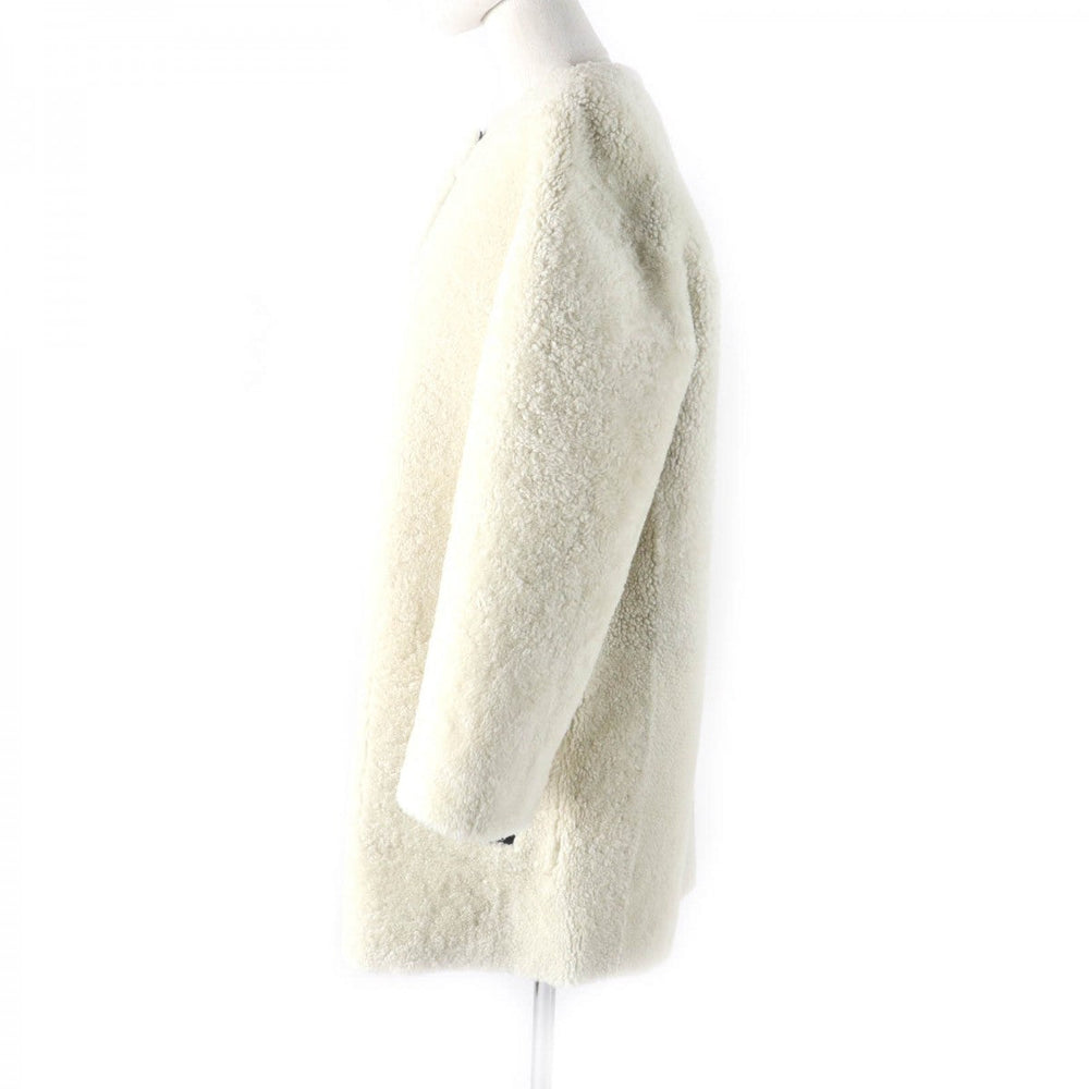 LOUIS VUITTON Mouton coat Main: 100% sheep leather Black White Women 36 Used Authentic