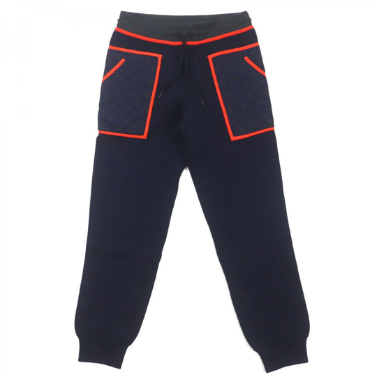 LOUIS VUITTON Pants Main: 39% wool, 35% nylon, 12% cashmere, 10% silk, 3% rayon Navy Monogram Vivid Trim Women S Used Authentic