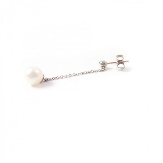 TIFFANY&Co. Pierce Main: SV925, Part: Freshwater pearl Silver white Ziegfeld Collection Drop Pierce Women Used Authentic