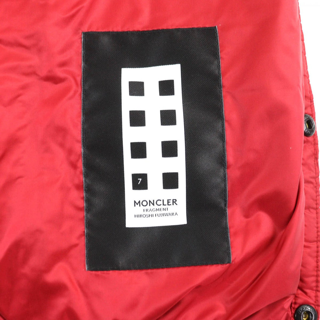 MONCLER Down jacket Outer: 100% nylon, Lining: 100% nylon, Part: 100% polyester, Filling: 90% down, Filling: 10% feather Red HOTZ mens 1 Used Authentic