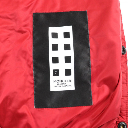 MONCLER Down jacket Outer: 100% nylon, Lining: 100% nylon, Part: 100% polyester, Filling: 90% down, Filling: 10% feather Red HOTZ mens 1 Used Authentic