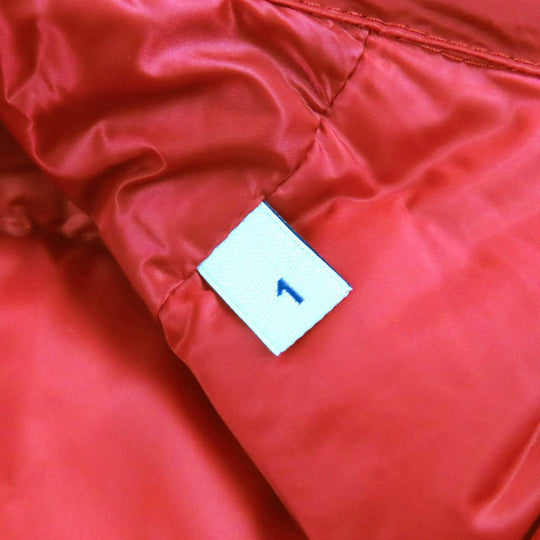 MONCLER Down jacket Outer: 100% nylon, Lining: 100% nylon, Part: 100% polyester, Filling: 90% down, Filling: 10% feather Red HOTZ mens 1 Used Authentic