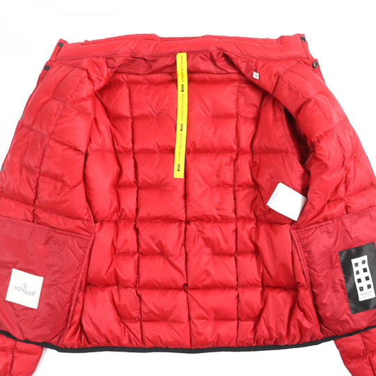 MONCLER Down jacket Outer: 100% nylon, Lining: 100% nylon, Part: 100% polyester, Filling: 90% down, Filling: 10% feather Red HOTZ mens 1 Used Authentic