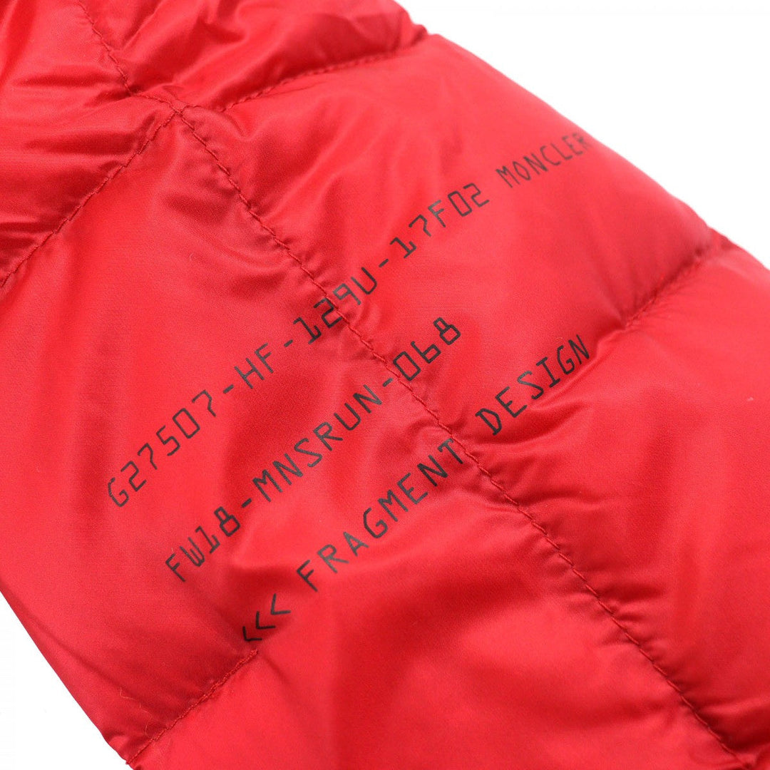 MONCLER Down jacket Outer: 100% nylon, Lining: 100% nylon, Part: 100% polyester, Filling: 90% down, Filling: 10% feather Red HOTZ mens 1 Used Authentic