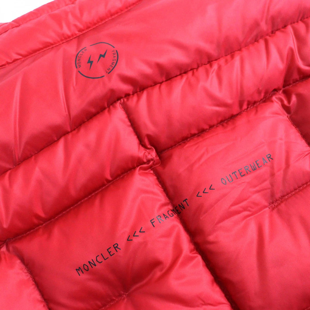MONCLER Down jacket Outer: 100% nylon, Lining: 100% nylon, Part: 100% polyester, Filling: 90% down, Filling: 10% feather Red HOTZ mens 1 Used Authentic