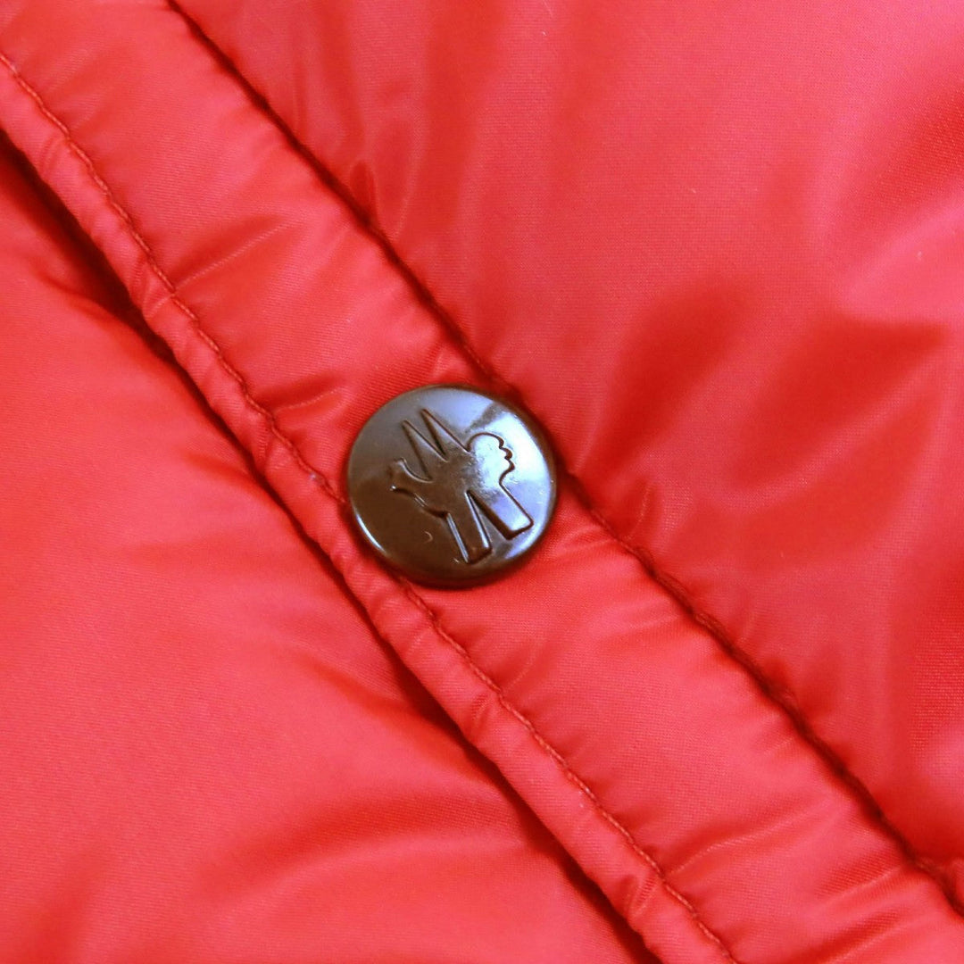 MONCLER Down jacket Outer: 100% nylon, Lining: 100% nylon, Part: 100% polyester, Filling: 90% down, Filling: 10% feather Red HOTZ mens 1 Used Authentic