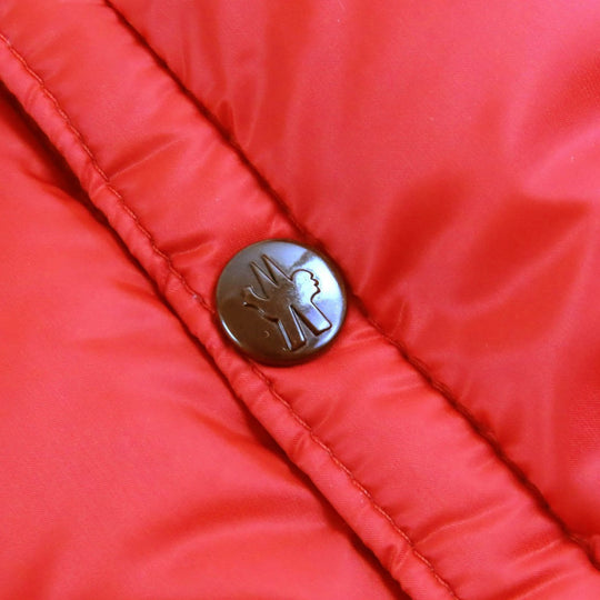 MONCLER Down jacket Outer: 100% nylon, Lining: 100% nylon, Part: 100% polyester, Filling: 90% down, Filling: 10% feather Red HOTZ mens 1 Used Authentic