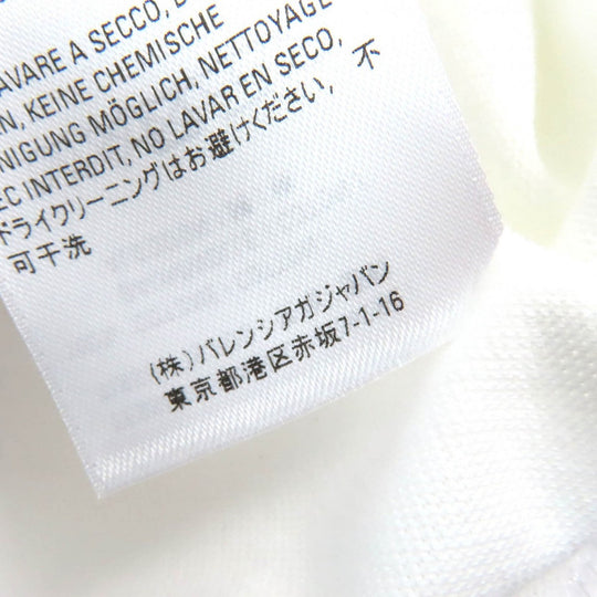 BALENCIAGA Short sleeve T-shirt 620969 TIVD Main: 100% cotton White black red GYM WEAR mens XS Used Authentic