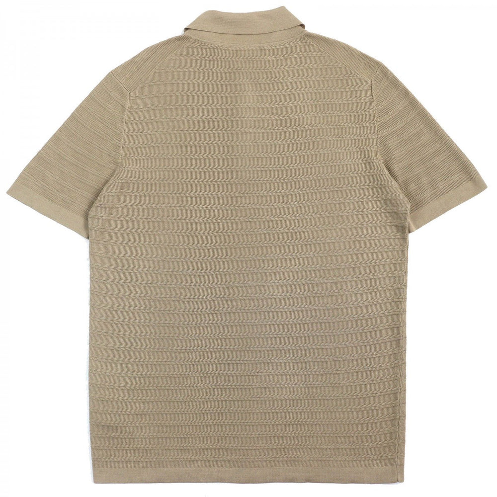 Dunhill Short sleeve polo shirt silk Beige type M
