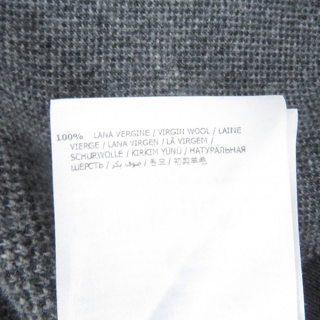 MONCLER GAMME BLEU Blouson Main: 100% wool gray MAGLIONE TRICOT POLO mens L Used Authentic