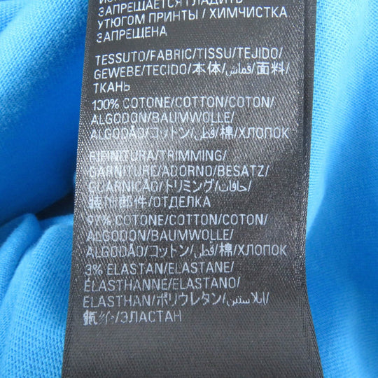 BALENCIAGA Short sleeve T-shirt 641675 Main: 100% cotton, part: 97% cotton, part: 3% polyurethane blue mens XXS Used Authentic