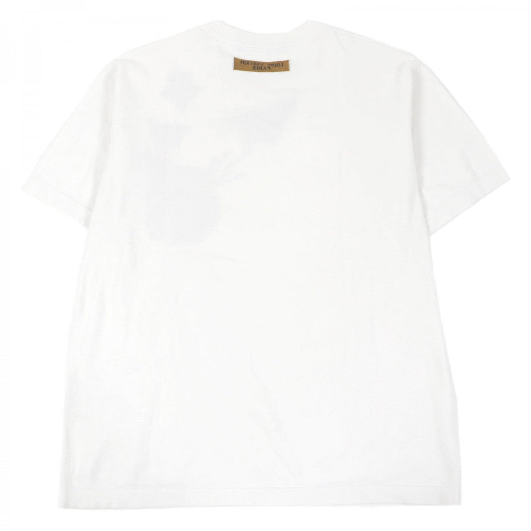 LOUIS VUITTON Short sleeve knit Main: 100% cotton white mens Used Authentic