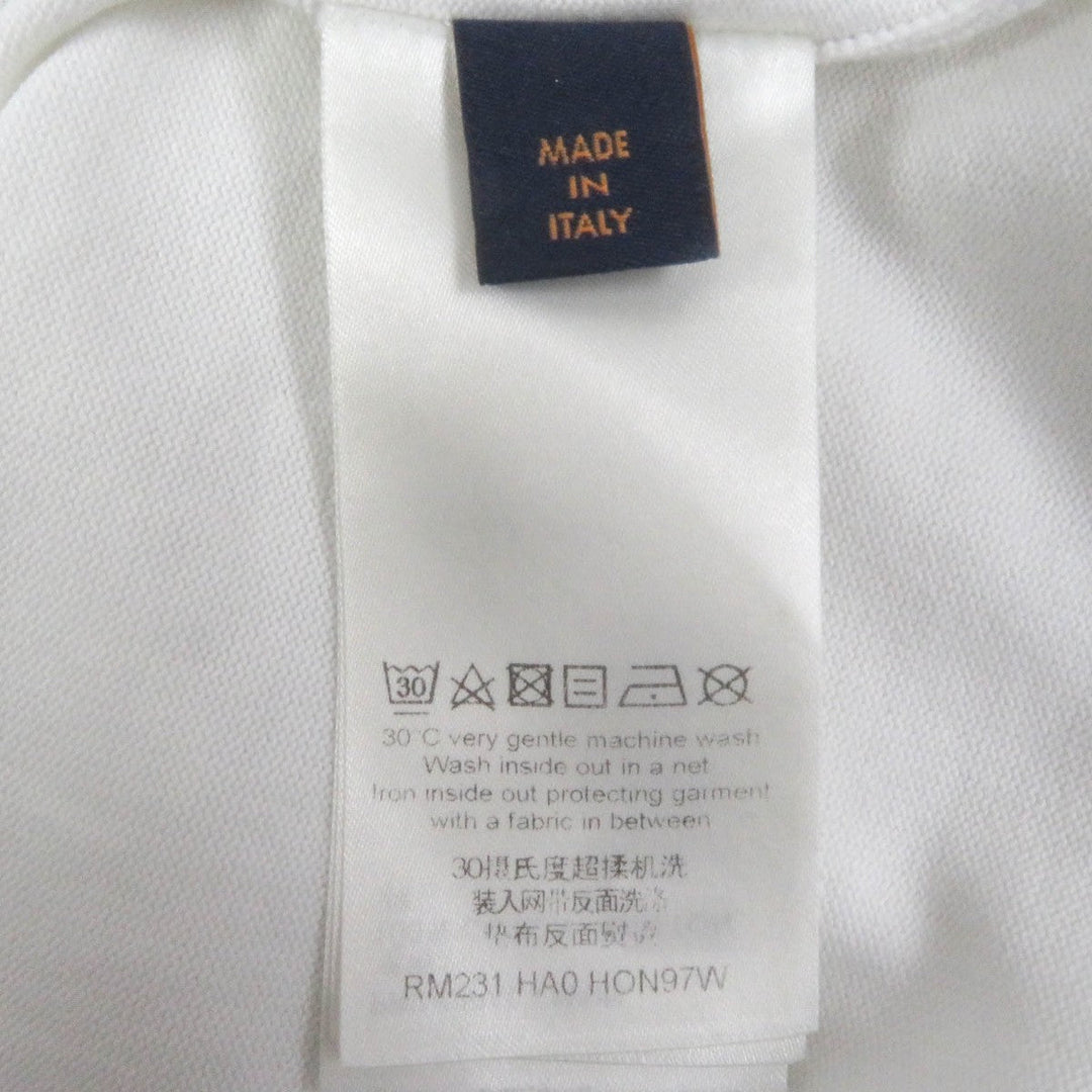 LOUIS VUITTON Short sleeve knit Main: 100% cotton white mens Used Authentic