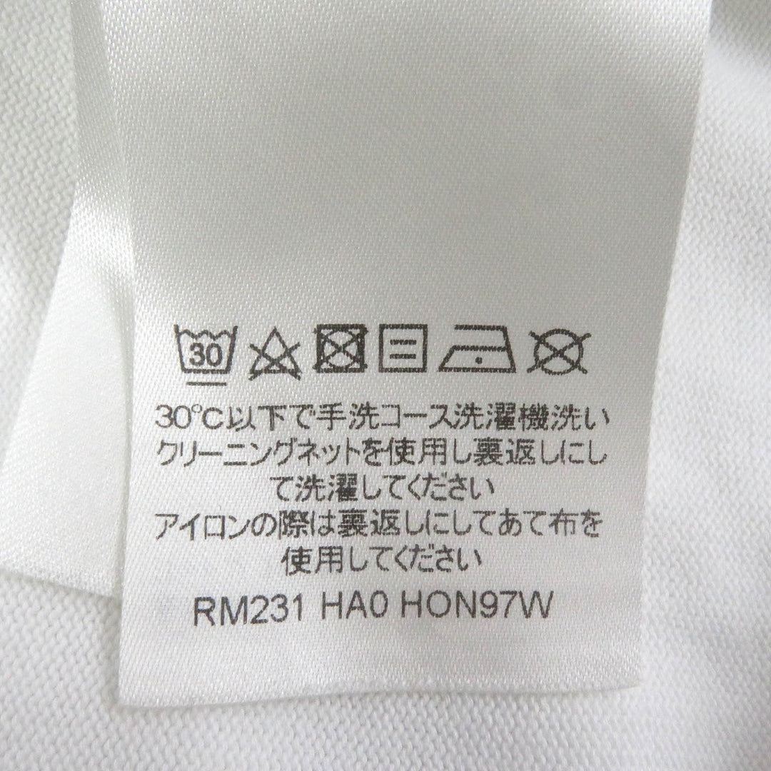 LOUIS VUITTON Short sleeve knit Main: 100% cotton white mens Used Authentic