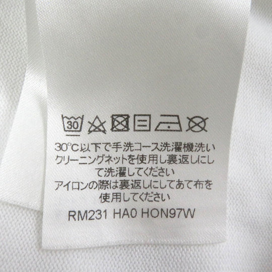 LOUIS VUITTON Short sleeve knit Main: 100% cotton white mens Used Authentic