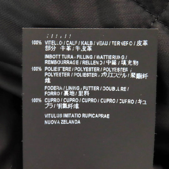 BALENCIAGA Riders jacket 534866 Leather: 100% cowhide, Filling: 100% polyester, Lining: 100% cupra black mens 46 Used Authentic