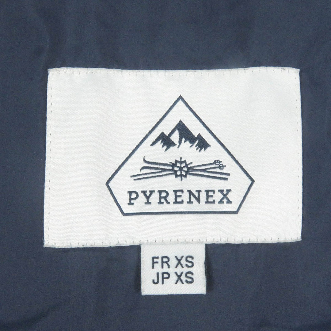 Pyrenex Down jacket W19PJ3 Outer: 100% polyester, Lining: 100% nylon, Filling: 90% down, Filling: 10% feather, Fur: raccoon Navy ANNECY GABARDINE FUR mens XS Used Authentic