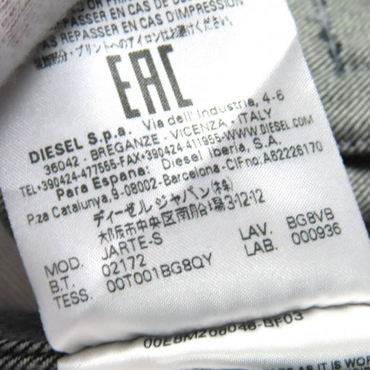 DIESEL BLACK GOLD Denim Jacket 00ECALA6170BF03 Main: 100% cotton, Leather: 100% cowhide Indigo blue mens 48 Used Authentic