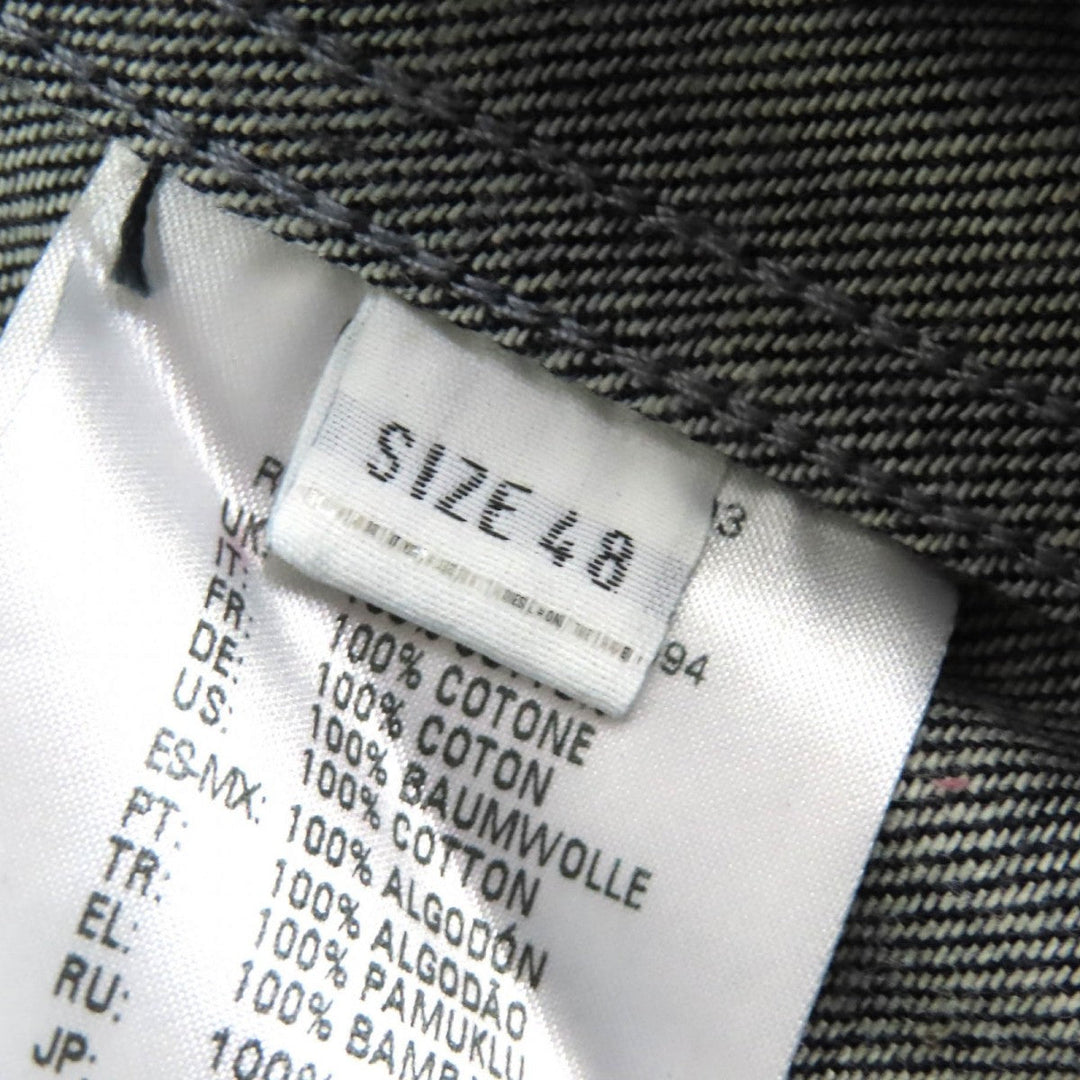 DIESEL BLACK GOLD Denim Jacket 00ECALA6170BF03 Main: 100% cotton, Leather: 100% cowhide Indigo blue mens 48 Used Authentic