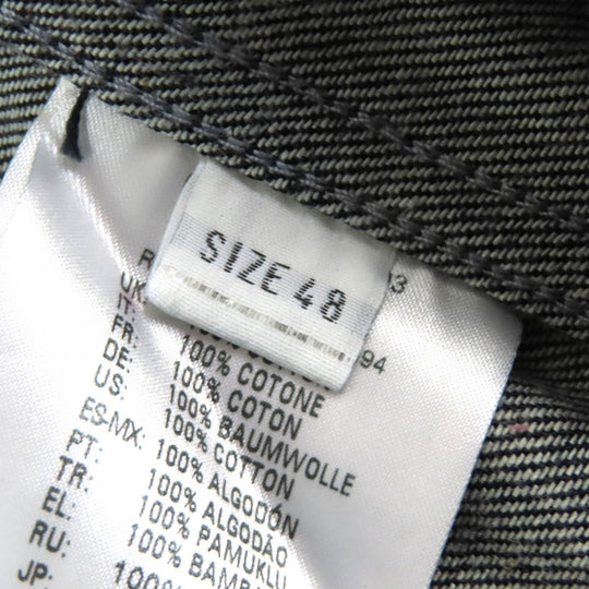 DIESEL BLACK GOLD Denim Jacket 00ECALA6170BF03 Main: 100% cotton, Leather: 100% cowhide Indigo blue mens 48 Used Authentic