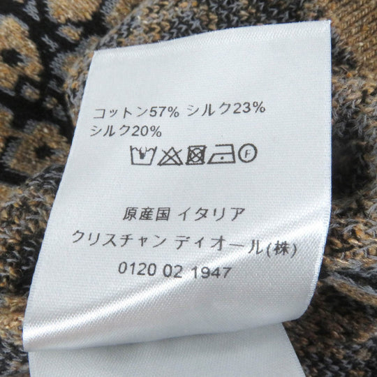 Dior Short sleeve polo shirt 283M830AT355 Main: 57% cotton, Main: 23% silk, Main: 20% silk Brown mens M Used Authentic