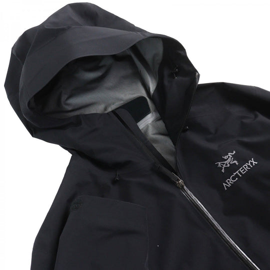 ARC'TERYX Mountain Hoodie X000007301 nylon black BETA LT JACKET mens S Used Authentic