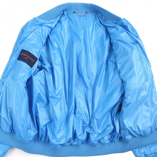 LOUIS VUITTON Blouson HLB51E Outer: 100% polyester, Lining: 100% cotton, Filling: 100% polyester blue mens 48 Used Authentic