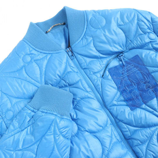 LOUIS VUITTON Blouson HLB51E Outer: 100% polyester, Lining: 100% cotton, Filling: 100% polyester blue mens 48 Used Authentic