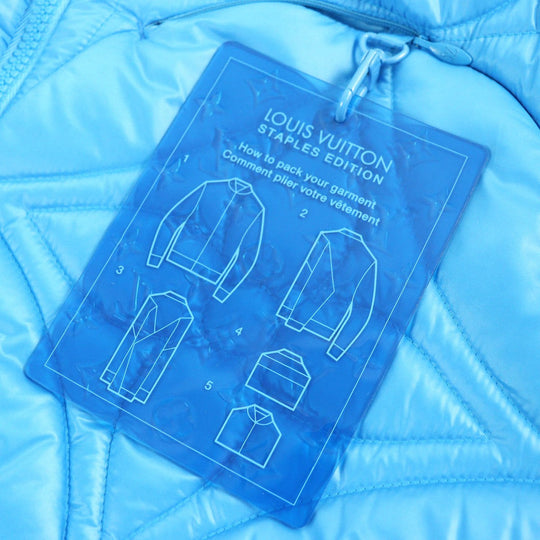 LOUIS VUITTON Blouson HLB51E Outer: 100% polyester, Lining: 100% cotton, Filling: 100% polyester blue mens 48 Used Authentic