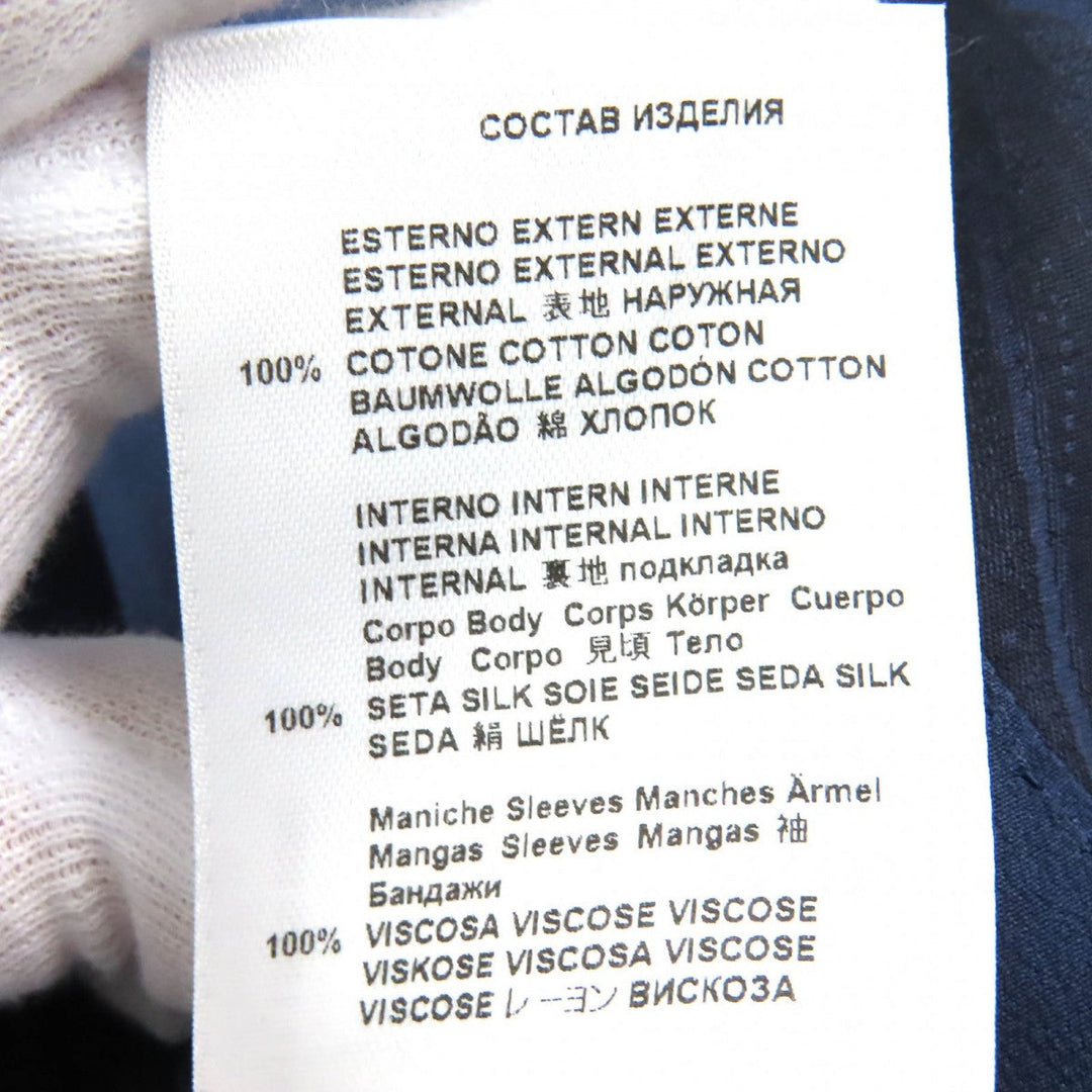 ETRO tailored jacket Outer: 100% cotton, Lining: 100% silk, Sleeve lining: 100% rayon Navy ETROLIGHT mens 46 Used Authentic