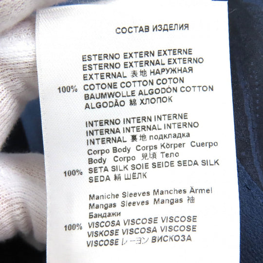 ETRO tailored jacket Outer: 100% cotton, Lining: 100% silk, Sleeve lining: 100% rayon Navy ETROLIGHT mens 46 Used Authentic